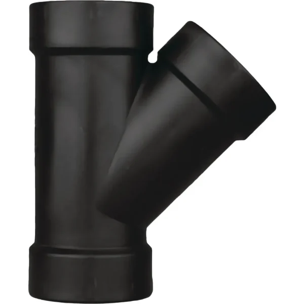 Charlotte Pipe 3″ Hub x Hub x Hub ABS Wye