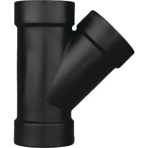 Charlotte Pipe 4″ Hub x Hub x Hub ABS Wye