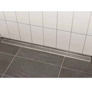 Schluter-KERDI-LINE Brushed Stainless Steel Linear Grate Kit | 1-1/8″ (30mm) / 19-11/16″ (50 cm) / S - view 3