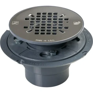 PVC Pan Shower Drain Stainless Steel Strainer