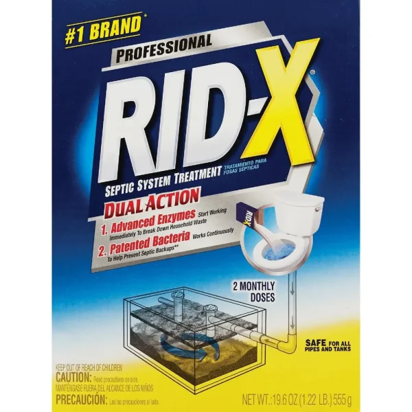 Rid-X Professional 19.6 Oz. Septic Tank Treatment, 2-Pack