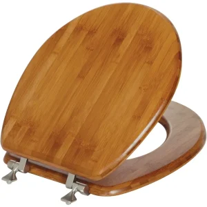 Mayfair Round Bamboo Veneer Toilet Seat