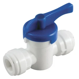 Anderson Metals Plastic Push-in Ball Valve, 1/4 In. x 1/4 In