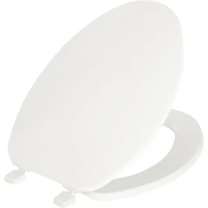 Mayfair Elongated Plastic White Toilet Seat