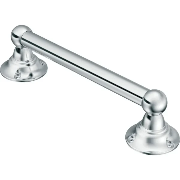 Moen Chrome Grab Bar with Hand Grip, 9 in