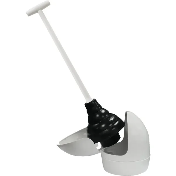 Korky Accordian Force Toilet Plunger with Holder