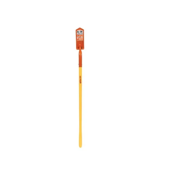 4″ Trenching/Cleanout Shovel 48″ Polymer Handle, 16 Gauge Steel, 28° Angle