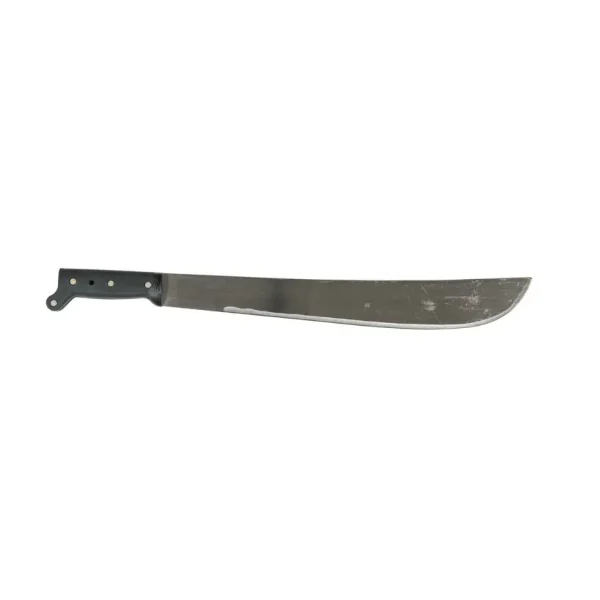 18″ Machete, Cutlery Steel Blade, Black Poly Handle