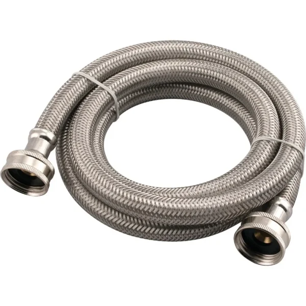 B&K 5 Ft. Stainless Steel 125 PSI Washing Machine Hose