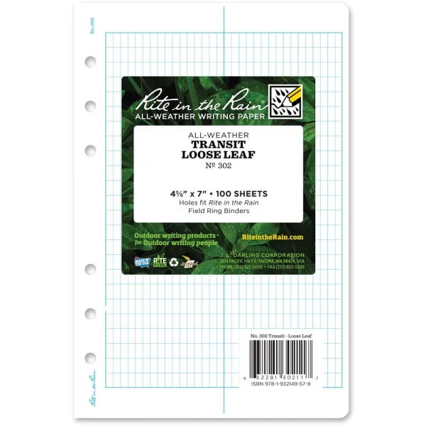 Rite in the Rain® Loose Leaf Paper