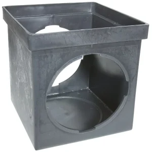 NDS Black Square Catch Basin, 9 in