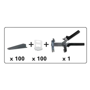 Rubi Delta Leveling System 100 Piece Kits | 1/32″ Clip Leveling Kit - view 2