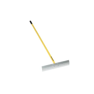 20″ Concrete Placer – No Hook, 66″ Yellow Aluminum Handle