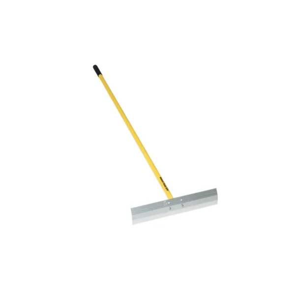20″ Concrete Placer – No Hook, 66″ Yellow Aluminum Handle