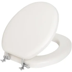 Mayfair Round Premium Soft Toilet Seat with Chrome Hinge