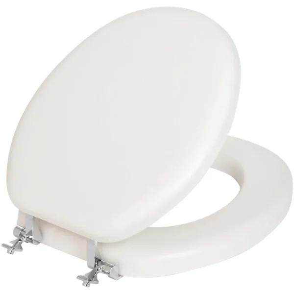 Mayfair Round Premium Soft Toilet Seat with Chrome Hinge