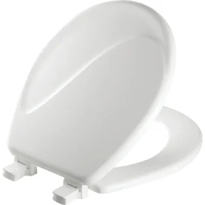 Mayfair Round Designer Sculptured Wave Wood Toilet Seat