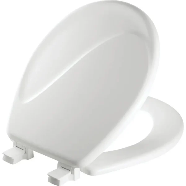 Mayfair Round Designer Sculptured Wave Wood Toilet Seat