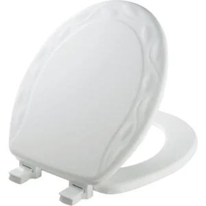 Mayfair Round Designer Sculptured Ivy Wood Toilet Seat