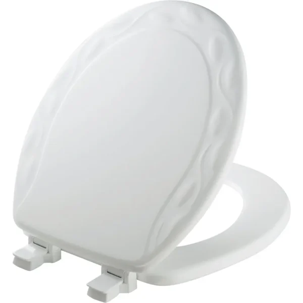 Mayfair Round Designer Sculptured Ivy Wood Toilet Seat