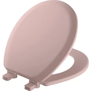 Mayfair Advantage Round Pink Wood Toilet Seat