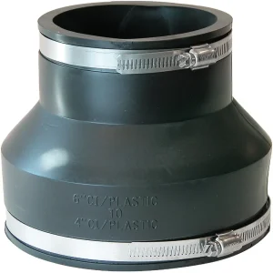 Fernco Flexible PVC Coupling, 6 In. x 4 In