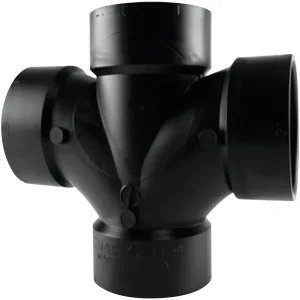Charlotte Pipe 3 In. All Hub Double Sanitary Tee