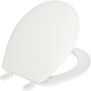 Mayfair Round White Economy Plastic Toilet Seat
