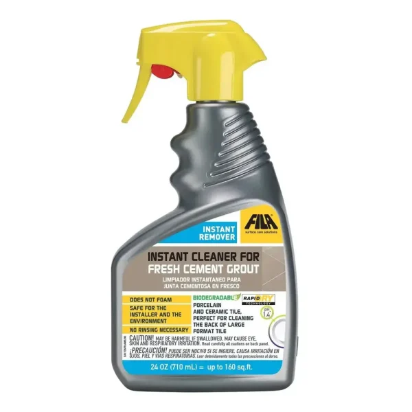 FILA Instant Cleaner for Fresh Cement Grout – 24 oz Bottle