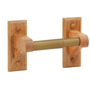 Home Impressions Oak Toilet Paper Holder