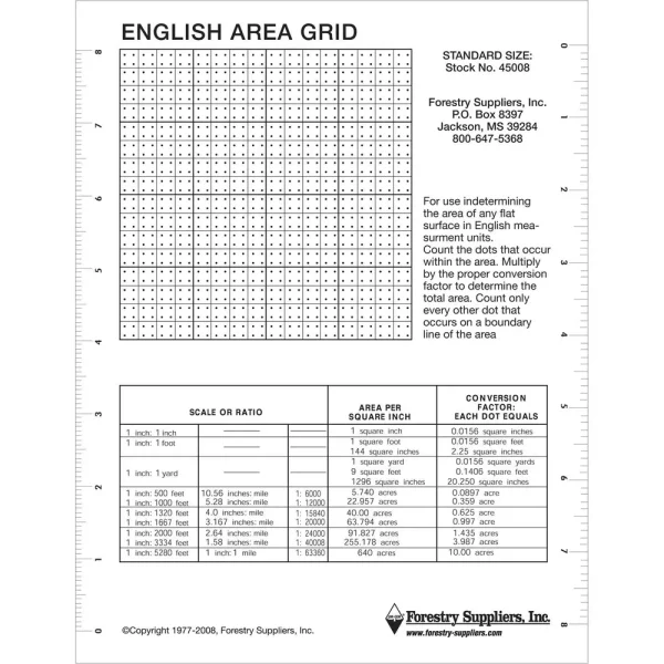 Jim-Gem® English Area Grid