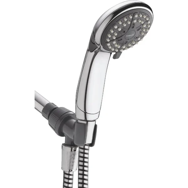 Waterpik EcoFlow 3-Spray 1.6 GPM Hand-Help Showerhead, Chrome