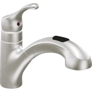 Moen Renzo Stainless Steel Single Handle Pull-out Kitchen Faucet