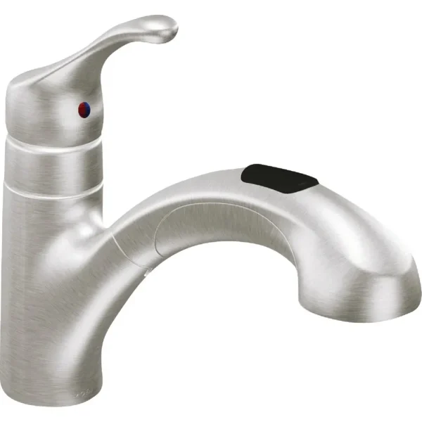 Moen Renzo Stainless Steel Single Handle Pull-out Kitchen Faucet