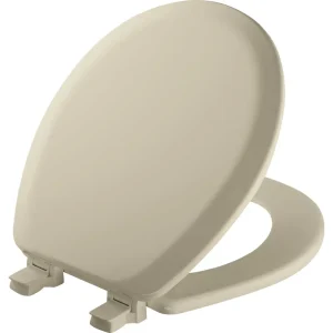 Mayfair Advantage Round Bone Wood Toilet Seat