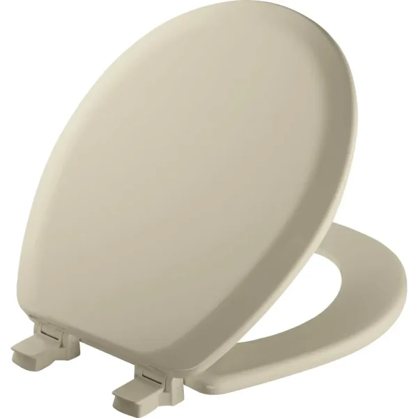Mayfair Advantage Round Bone Wood Toilet Seat
