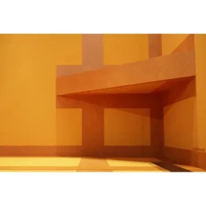 The Original Floating Corner Shower Bench Kit with Orange XPS Waterproof Board | 18″ x 18″ - view 2