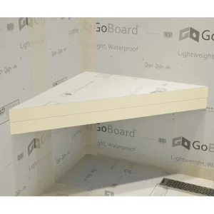The Original Floating Corner Shower Bench Kit with GoBoard | 18″ x 18″ - view 4