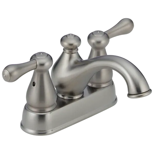 Delta Leland Stainless Two Handle Centerset Bathroom Faucet