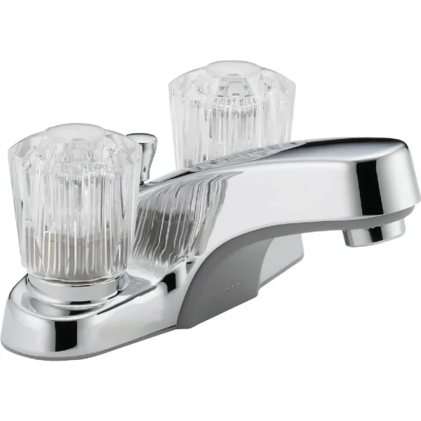 Peerless Two Handle Centerset Bathroom Faucet, Chrome