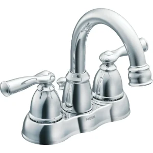 Moen Banbury Chrome Two Handle Hi-Arc Bathroom Faucet
