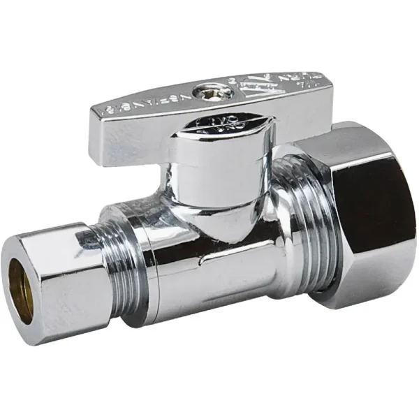 ProLine Quarter Turn Straight Valve, 5/8 In. FIP x 3/8 In. C