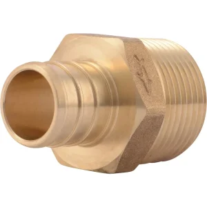 SharkBite 3/4″ CF x 3/4″ MPT PEX Brass Adapter, 10-Pack