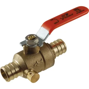 SharkBite 3/4″ Brass Barb Ball Valve with Drain