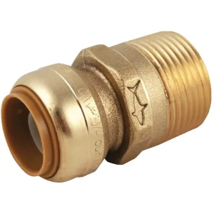 SharkBite 1″ x 3/4″ MNPT Push-to-Connect Brass Male Adapter