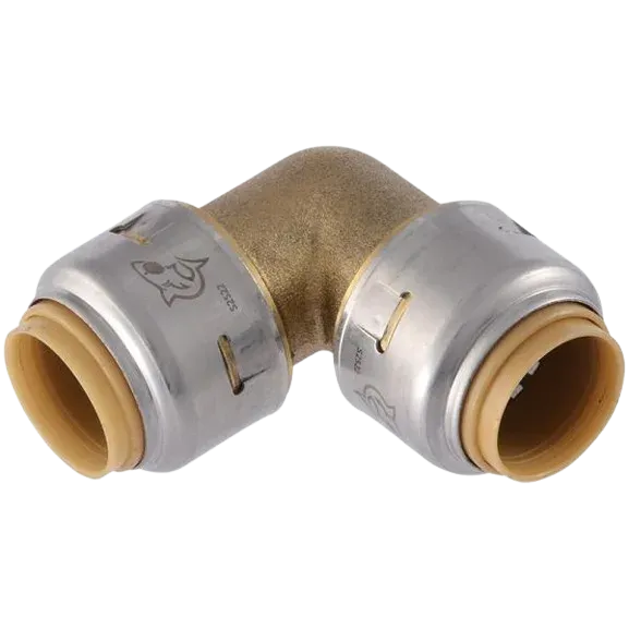 SharkBite Max 1/2″ x 1/2″ 90 Deg. Push-to-Connect Brass Elbow