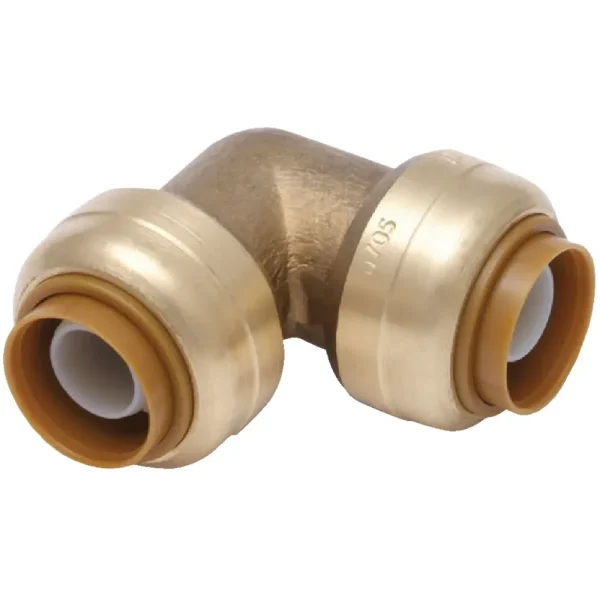 SharkBite 1″ x 1″ 90 Deg. Push-to-Connect Brass Elbow