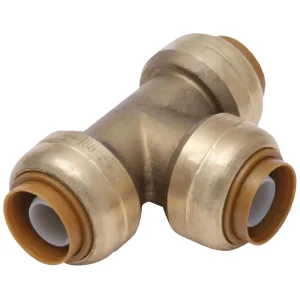 SharkBite 3/4″ x 3/4″ x 3/4″ Brass Push-to-Connect Tee