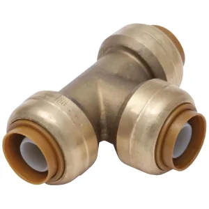 SharkBite 1″ x 1″ x 1″ Brass Push-to-Connect Tee