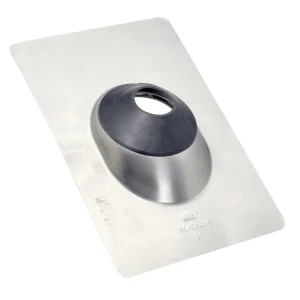 Oatey No-Caulk 4 In. Aluminum Base Pipe Flashing